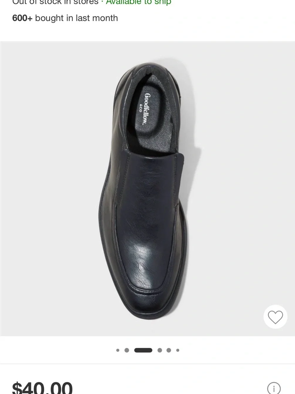 Goodfellow & Co Men's Navy Slip-On Loafers